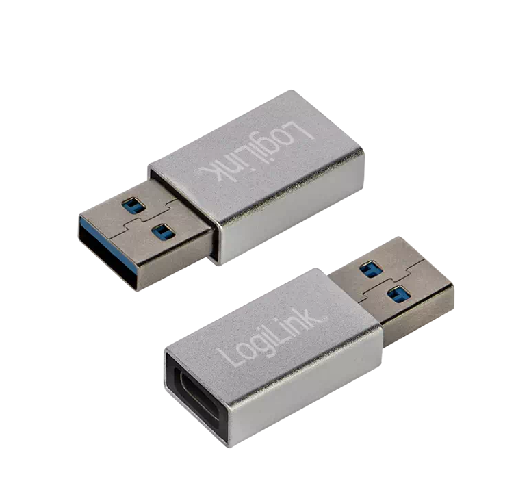 Adaptateur USB3.0 Type-A M vers USB3.2 Type-C F monobloc - AU0056