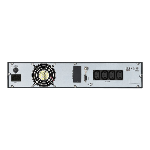 Onduleur APC Easy UPS On-Line, 2 000 VA/1 600 W, montage en rack 2U, 230 V, 4 prises IEC C13, emplacement pour carte intelligente, écran LCD, sans kit de rails