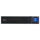 Onduleur APC Easy UPS On-Line, 3 kVA/2 400 W, montage en rack 2U, 230 V, 6 prises IEC C13 + 1 prise IEC C19, emplacement pour carte intelligente, écran LCD, sans kit de rails