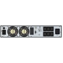 Onduleur APC Easy UPS On-Line, 3 kVA/2 400 W, montage en rack 2U, 230 V, 6 prises IEC C13 + 1 prise IEC C19, emplacement pour carte intelligente, écran LCD, sans kit de rails