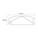 Goulotte Aluminium 1,10m - Noir 