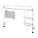 Support pour bureau à pince, 1161x218x757mm, blanc 