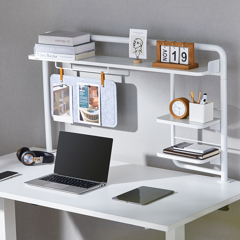 Support pour bureau à pince, 1295x218x757mm, blanc 