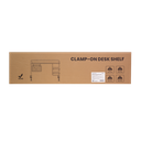 Support pour bureau à pince, 1295x218x757mm, blanc 