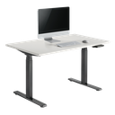 Pied de bureau réglable électriquement, pieds télescopiques triples, 2 moteurs, noir 