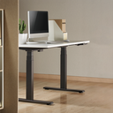 Pied de bureau réglable électriquement, pieds télescopiques triples, 2 moteurs, noir 