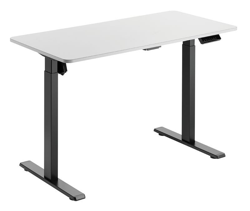 Pied de bureau assis-debout à réglage électrique, 1 moteur, 710–1 190 mm, noir 