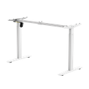 Pied de bureau assis-debout à réglage électrique, 1 moteur, 710–1 190 mm, blanc 