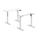 Pied de bureau assis-debout à réglage électrique, 1 moteur, 710–1 190 mm, blanc 