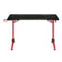 Bureau Gamer avec éclairage RVB, motif géo-nid d'abeille 