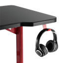 Bureau Gamer avec éclairage RVB, motif géo-nid d'abeille 