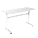 Bureau assis-debout réglable manuellement 