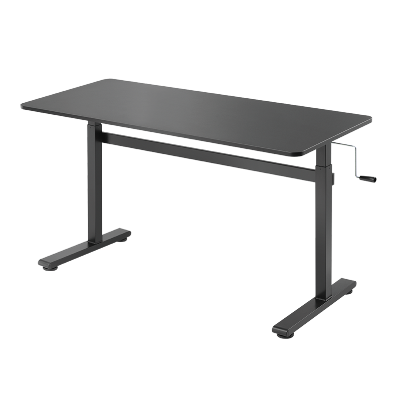 Bureau assis-debout réglable manuellement 