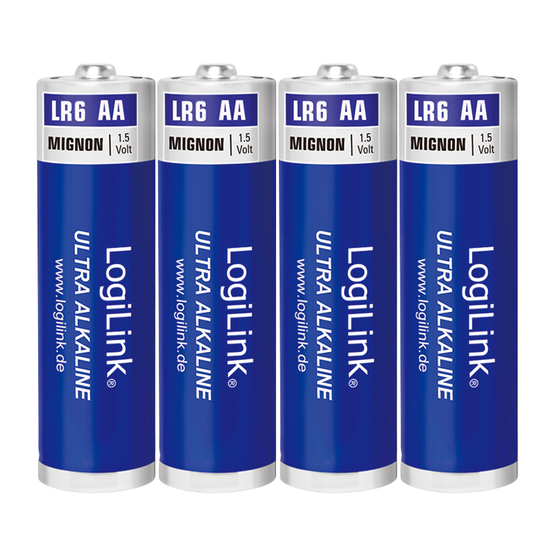 Piles alcalines Ultra Power AA, LR6, Mignon, 1,5 V, 8 pièces