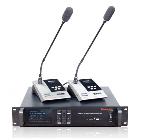 Système de conférence filaire CS-240 - Unité centrale avec mode Vote et Video tracking - Rondson