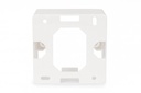 DIGITUS Professional Cadre de montage en saillie pour boîtiers vides Keystone de 80 x 80 mm, de type français