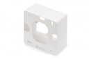 DIGITUS Professional Cadre de montage en saillie pour boîtiers vides Keystone de 80 x 80 mm, de type français