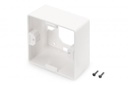DIGITUS Professional Cadre de montage en saillie pour boîtiers vides Keystone de 80 x 80 mm, de type français