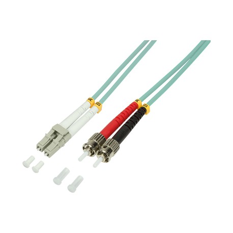 [1300227] Jarretière optique LC - ST Om4 Duplex Multimode 50/125µ 10,00m