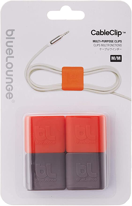 Blue lounge cableclip moyen (lot de 4)