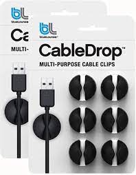 Blue lounge cabledrop noir (lot de 6)