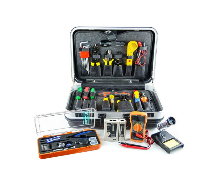[1703516] MALLETTE A OUTILS RESEAU 55 PCS 