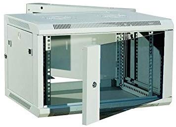 Coffret pivotant 19" 6U gris prof 550mm