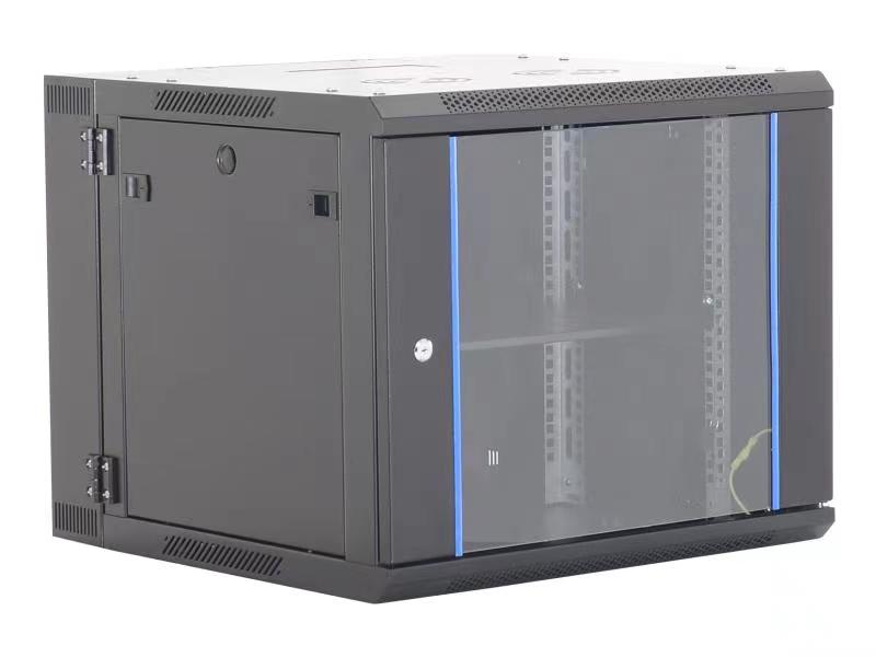Coffret pivotant 19" 15U noir prof 550 mm