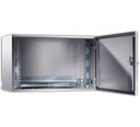 Coffret mural fixe étanche 19" 16U profondeur 350 mm gris