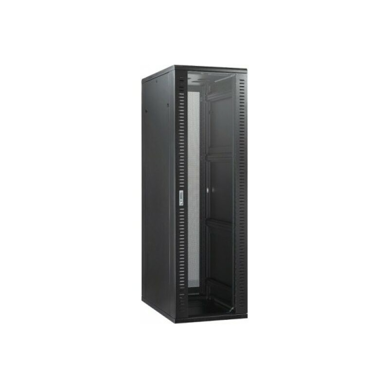 [1500214] Baie serveur 600 x 1000 42U noir porte perforée
