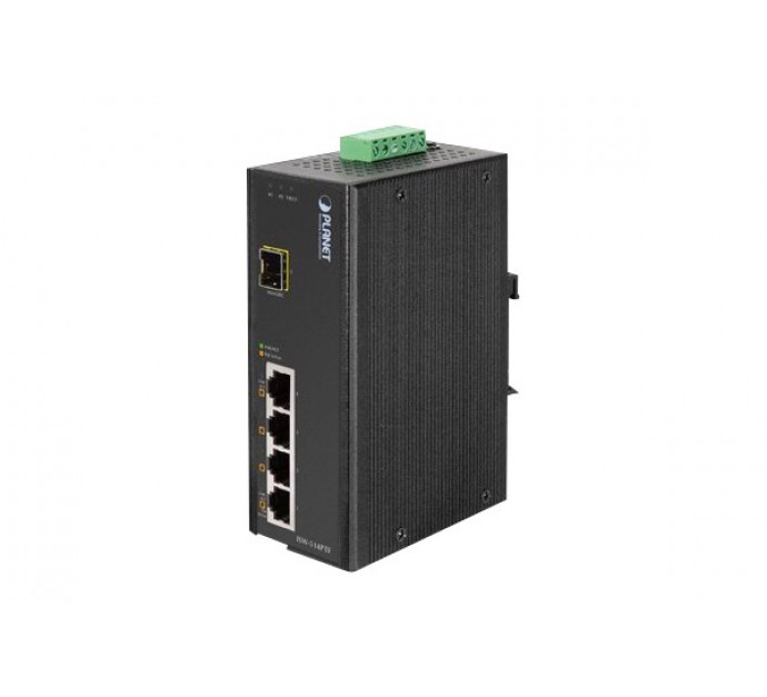 [1100055] Planet sw indust 4P poe 10/100+Fibre SFP 100FX -45/75°