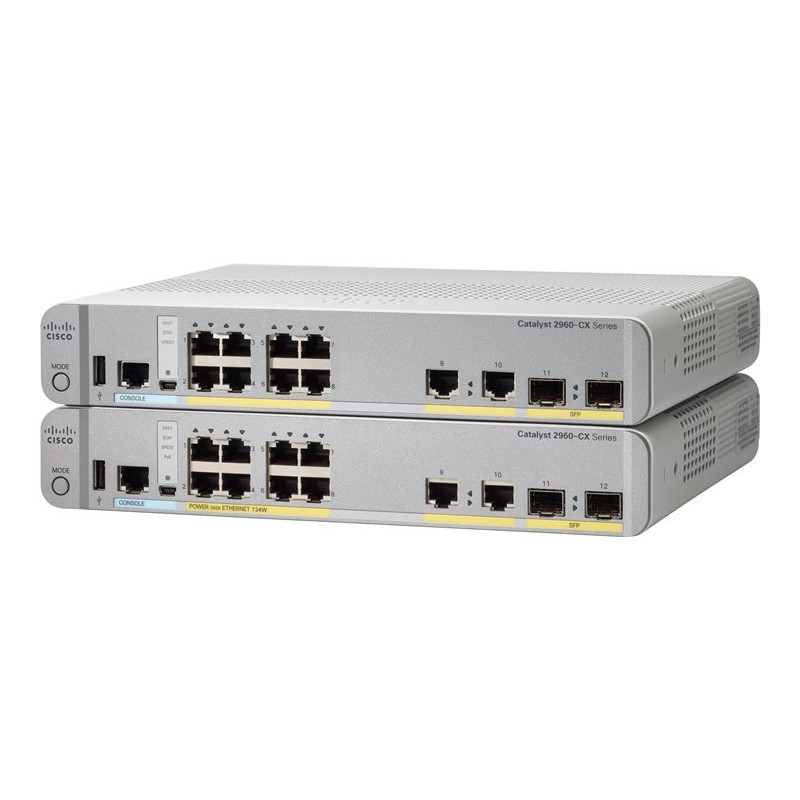 [1100801] Cisco 2960-CX Géré L2/L3 Gigabit Ethernet (10/100/1000) Connexion Ethernet