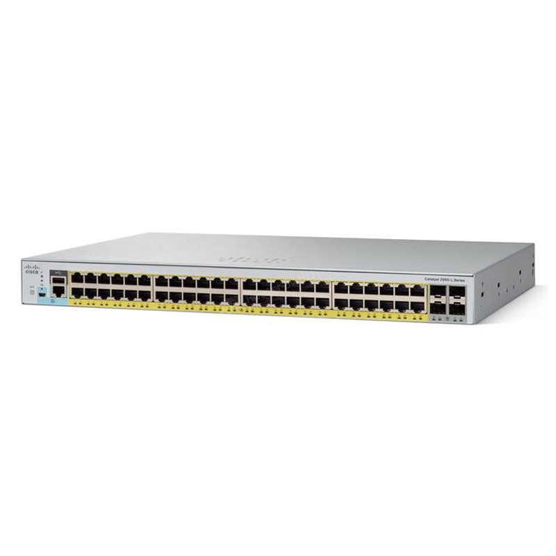 Cisco Catalyst 2960L-48TS-LL Commutateur - Géré - 48 x 10/100/1000 + 4 x Gigabit SFP 

