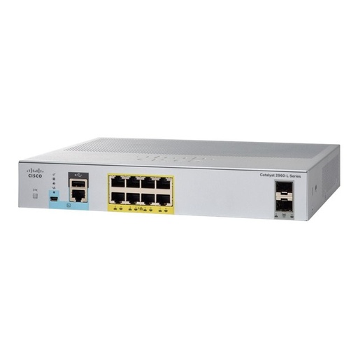 Cisco - WS-C2960L-8PS-LL - Cisco Catalyst 2960L-8PS-LL - Switch -  8 x 10/100/1000 +