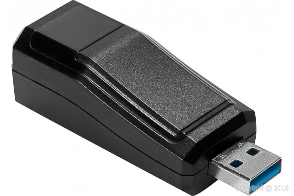 [1101517] DEXLAN Adaptateur réseau USB 3.0 Gigabit - monobloc