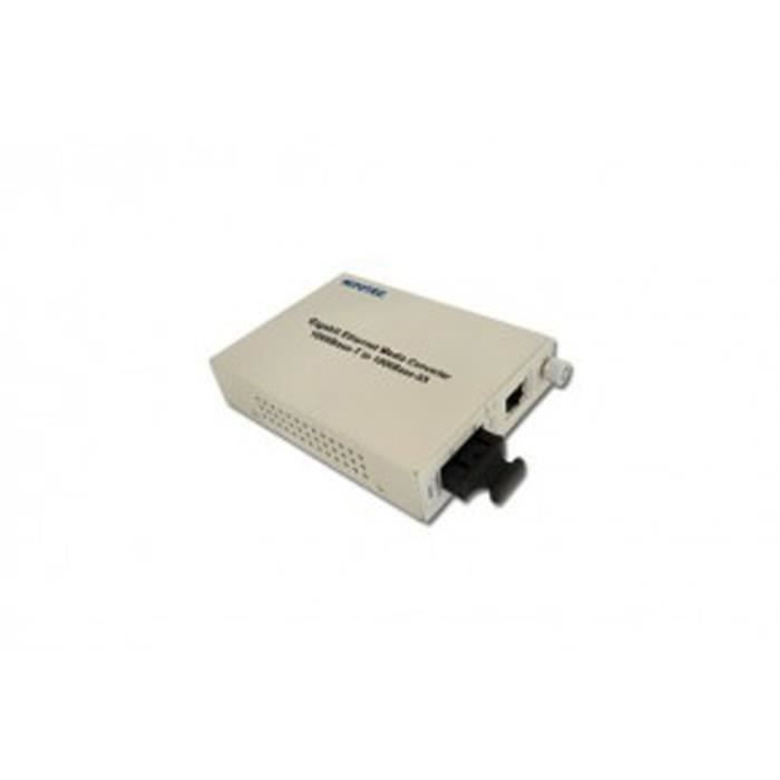 Convertisseur fibre optique/RJ45 - GIGABIT Mmode 10Kms