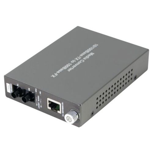 Convertisseur fibre optique/RJ45 - 100Mbps ST Multimode
