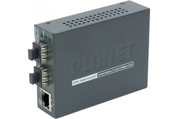 [1102017] Planet GT-1205A Convertisseur Bridge RJ45 Gigabit +2 SFP