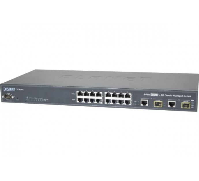 [1102909] Planet VC-820M switch 19" 8 ports VDSL2 RJ11 + 2 Giga/SFP