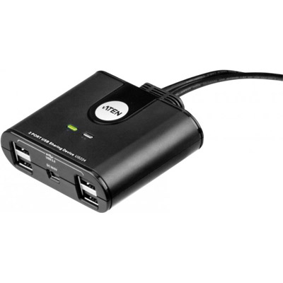 Aten US224 Hub 4 ports USB 2.0 commutable vers 2 PC/MAC