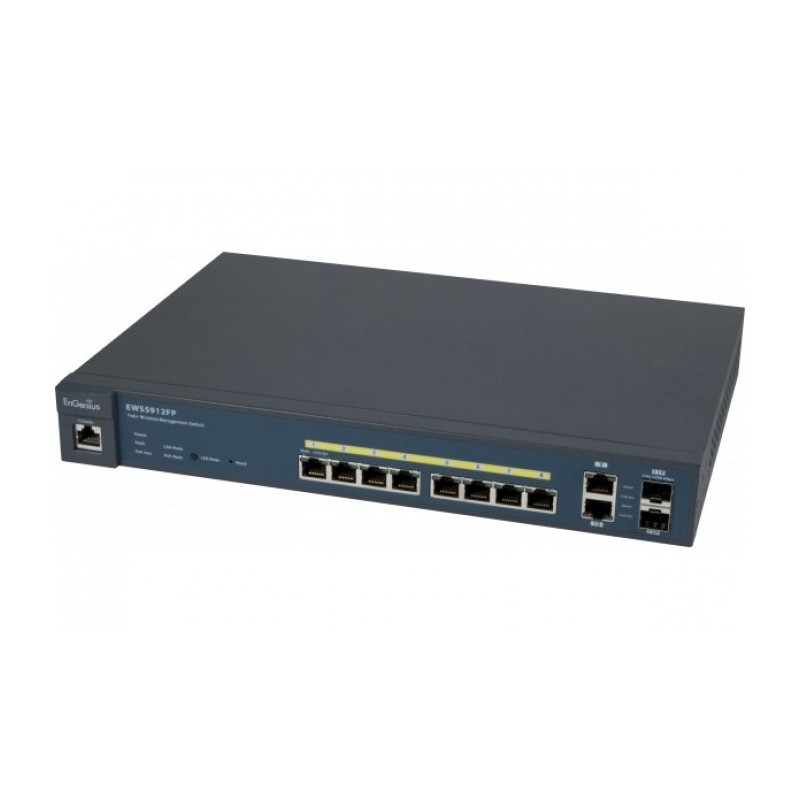 [1106302] ENGENIUS EWS5912 Switch 8P Gigabit PoE+ Contrôleur 20 Bo...