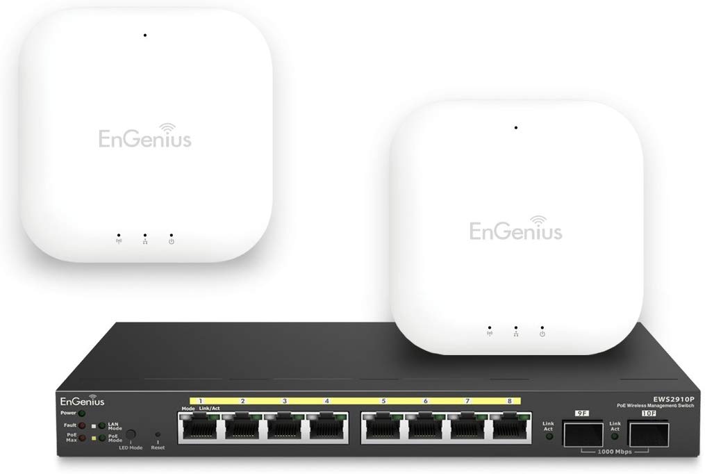 [1106303] Engenius EWS tarter Kit contrôleur PoE + 2 plafonniers W...