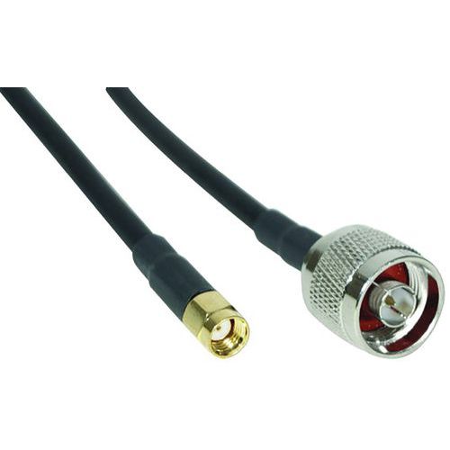 Cable antenne wifi faible perte type N / RP-SMA - 5M