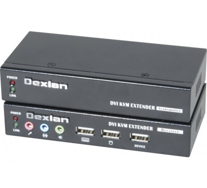 [1108505] Deport KVM DVI/USB 2.0/Audio sur 2 x CAT5 50m