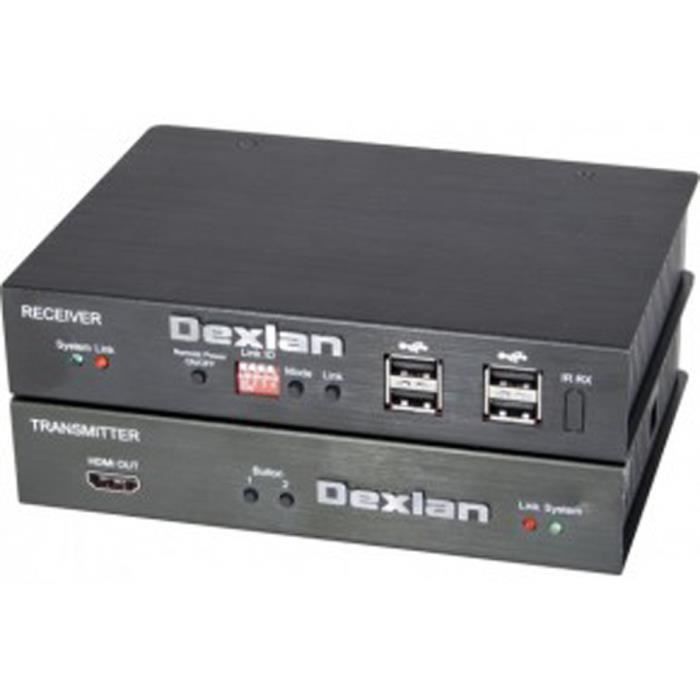 [1108506] Dexlan extendeur KVM HDMI/USB 2.0 sur IP ethernet Gigabit