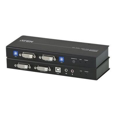 Aten CE604 prolong.kvm double ecran DVI/USB/AUDIO/RS232 60M
