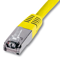Cordon blindé RJ45 CAT.5e FTP 20,00m  Jaune