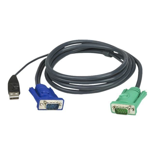 Aten 2L-5202U câble Pieuvre KVM VGA/USB - 1,80M