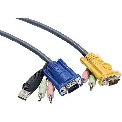 Cable E7 kvm ATEN 2L-53xxU VGA-USB-Audio - 1,80M
