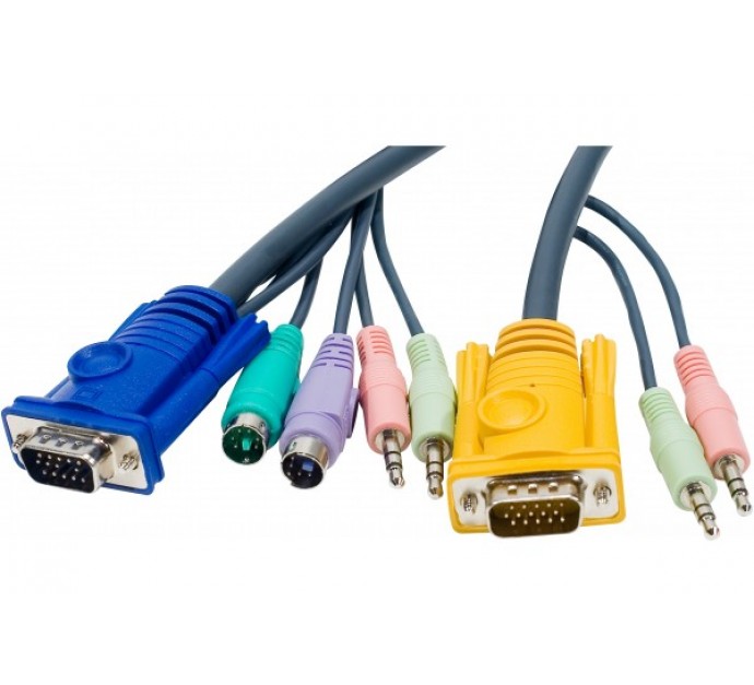 Aten 2L-5302P cordon kvm VGA/PS2+AUDIO, 1,80 m